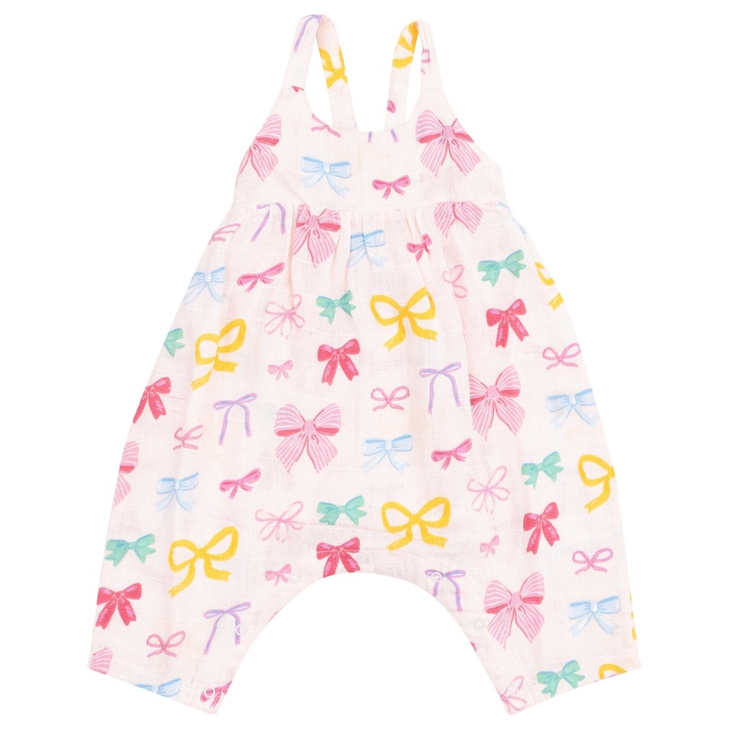 Tie Back Romper – Colorful Bows