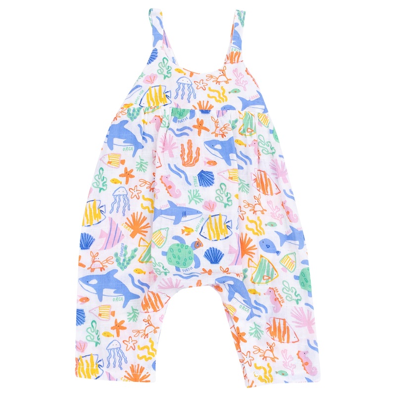 Tie Back Romper – Colorful Reef