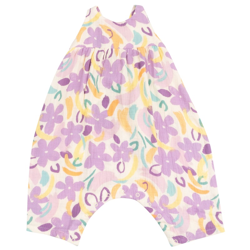 Tie Back Romper – Painty Daisy