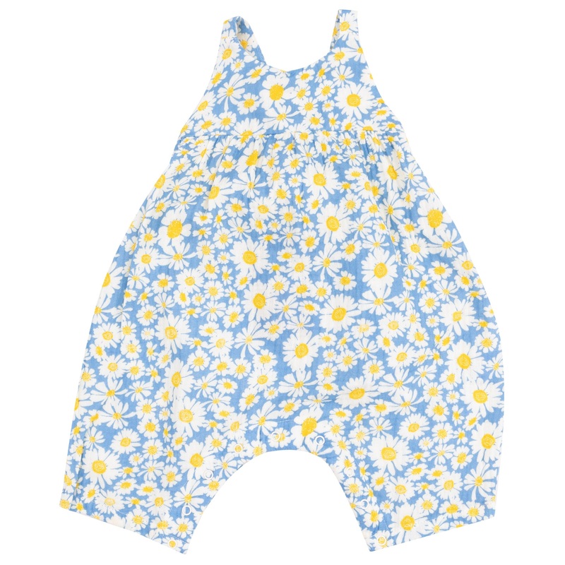 Tie Back Romper – Shasta Daisy