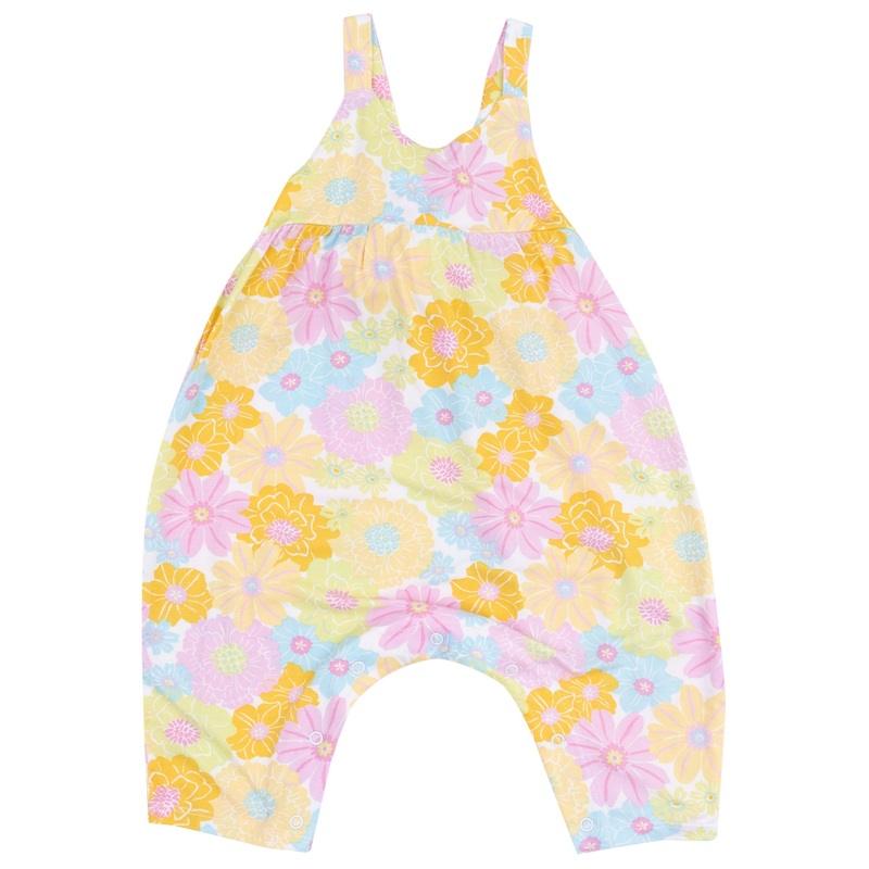 Tie Back Romper – Sunny Dahlias