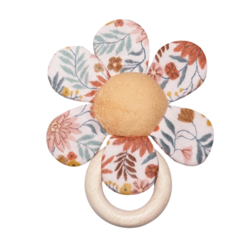 Flower Teething Ring – Zinnia Bloom