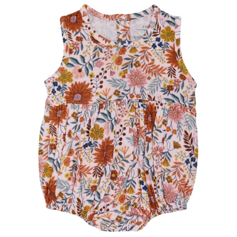Muslin Bubble Romper  Zinnia Bloom