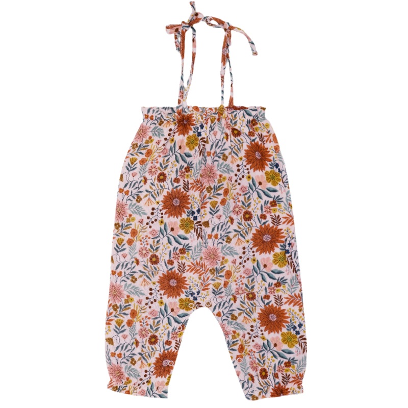 Muslin Tie Shoulder Jumpsuit – Zinnia Bloom