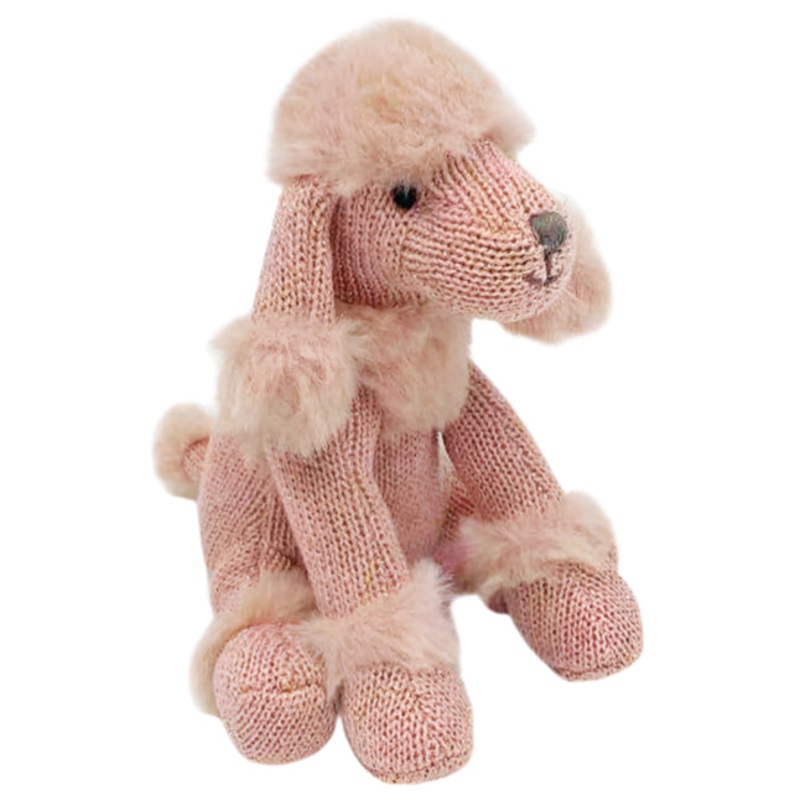 Paris Poodle Knit Rattle