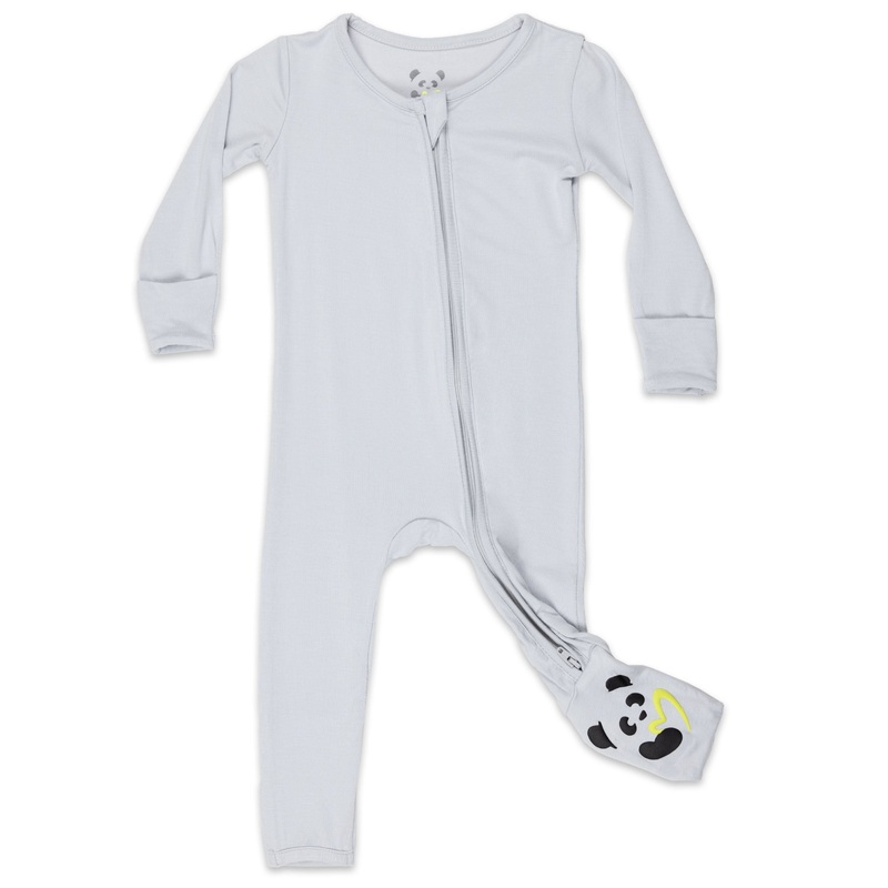 Cloud Grey Bamboo Convertible Footie