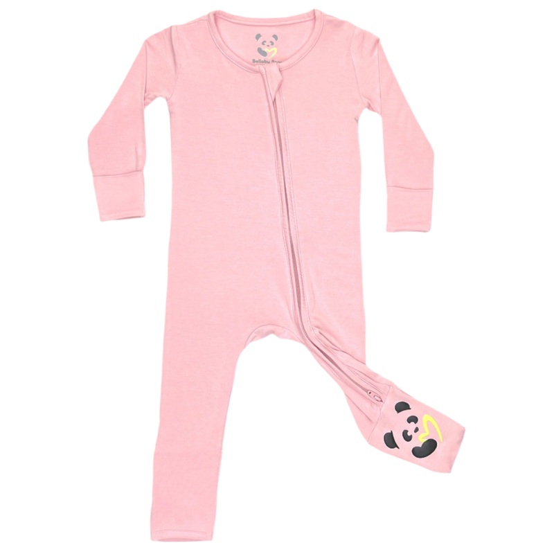 Dusty Rose Bamboo Convertible Footie