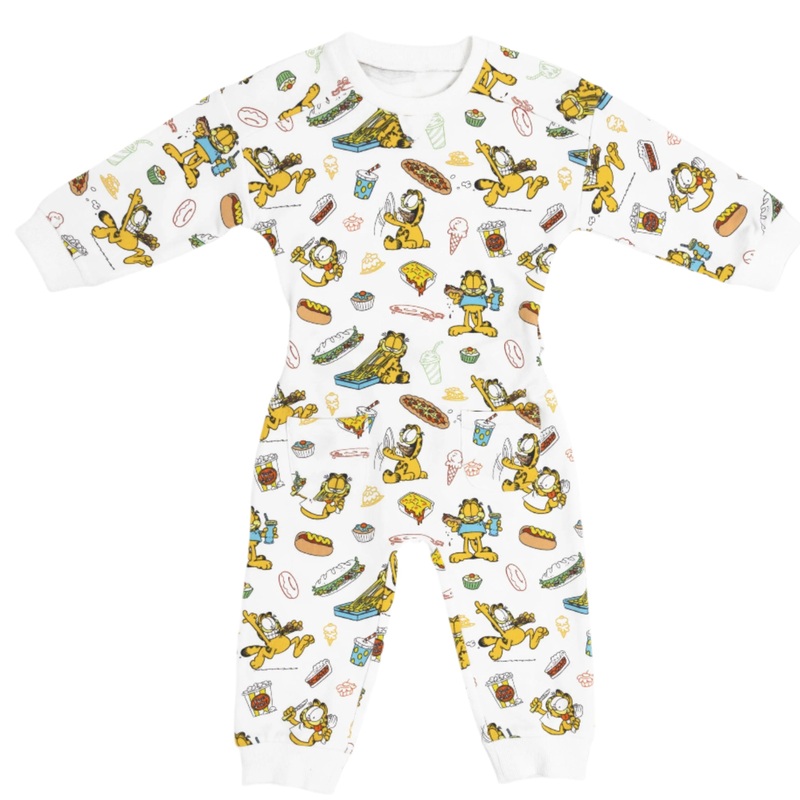 Garfield: Snack Attack Bamboo Terry Daywear Romper