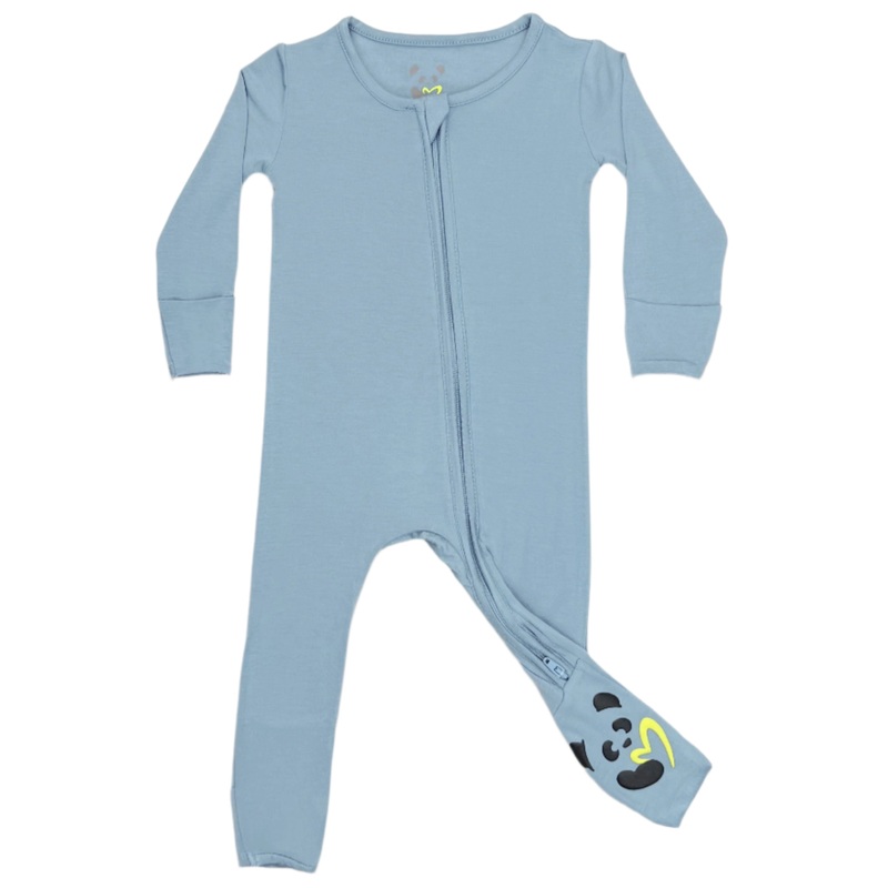 Oasis Teal Bamboo Convertible Footie
