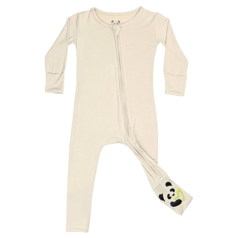 Oat Bamboo Convertible Footie