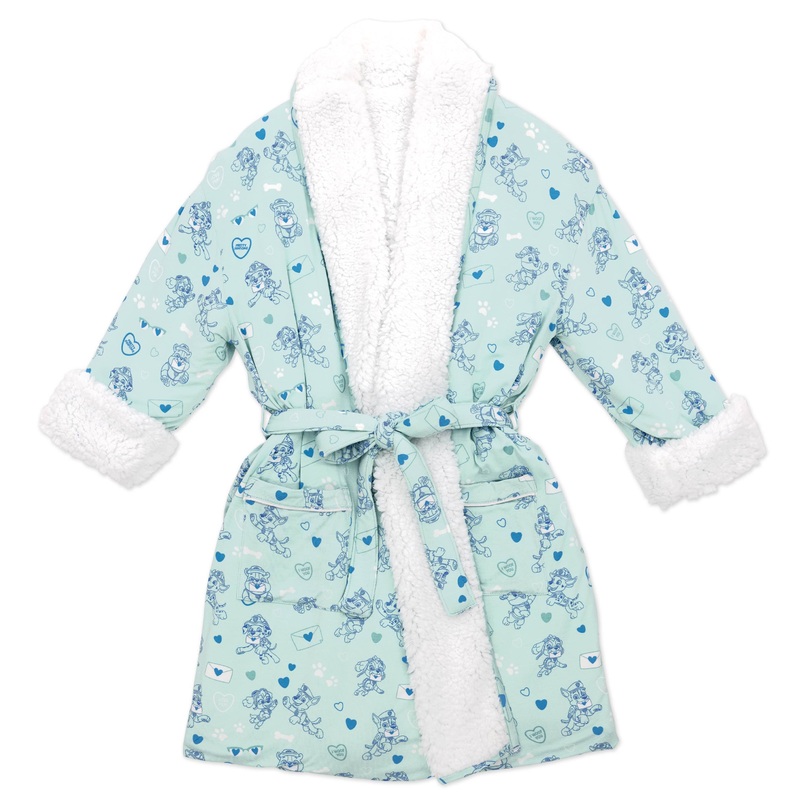 PAW Patrol: I Woof You Blue Kids Bamboo Sherpa Robe