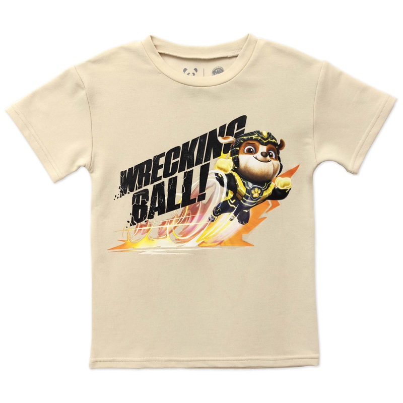 PAW Patrol: The Mighty Movie Oat Bamboo Terry Kids Oversized T-Shirt