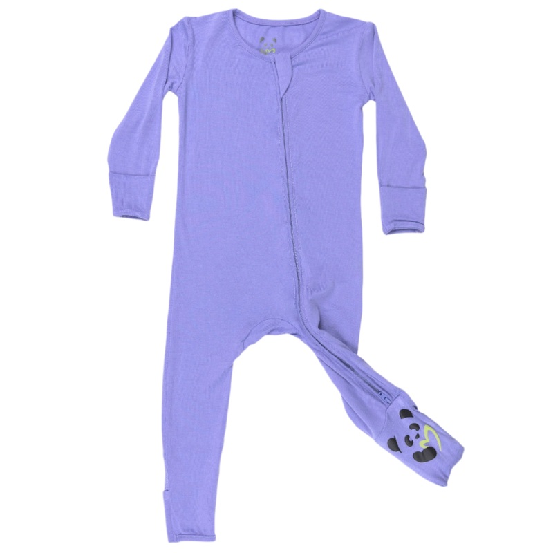 Poppin Purple Bamboo Convertible Footie