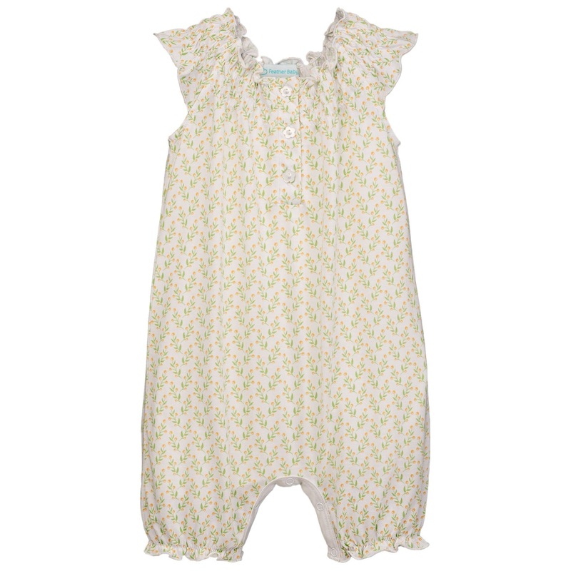 Angel-Sleeve Romper – Juniper