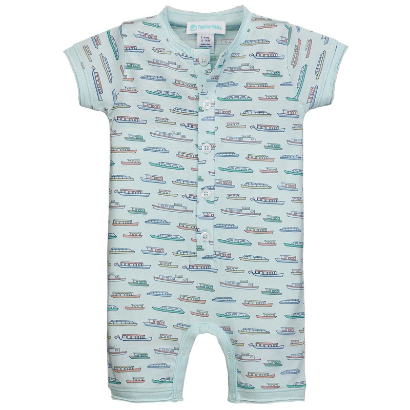 Henley Romper – River Cruise Aqua