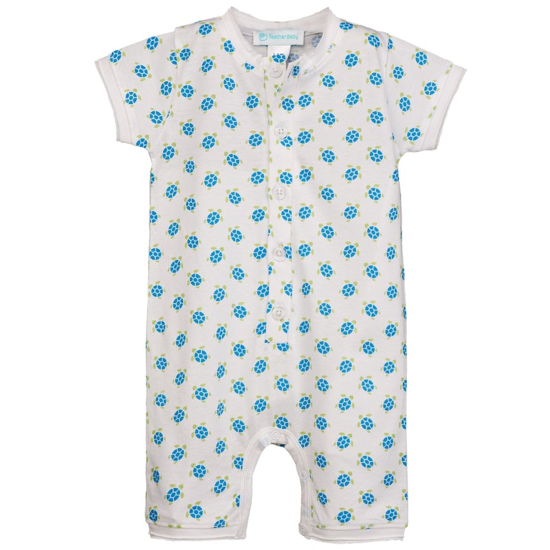 Henley Romper – Sea Turtle Tango
