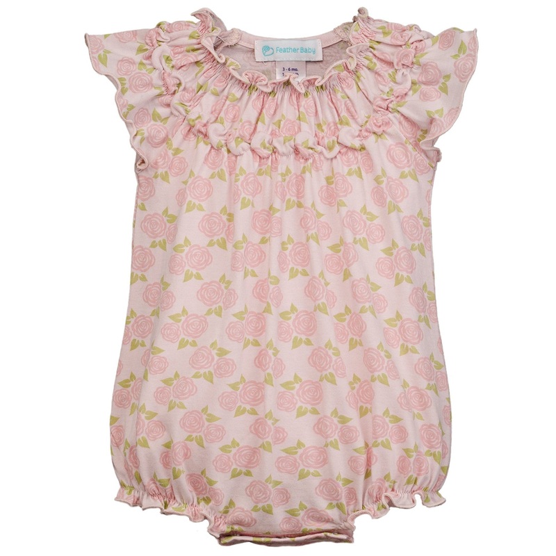 Ruched Bubble – Marlowe’s Rose on Pink