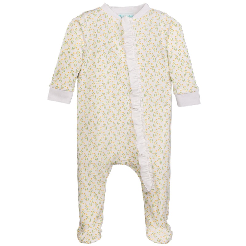 Zipper Footie with Ruffle – Juniper