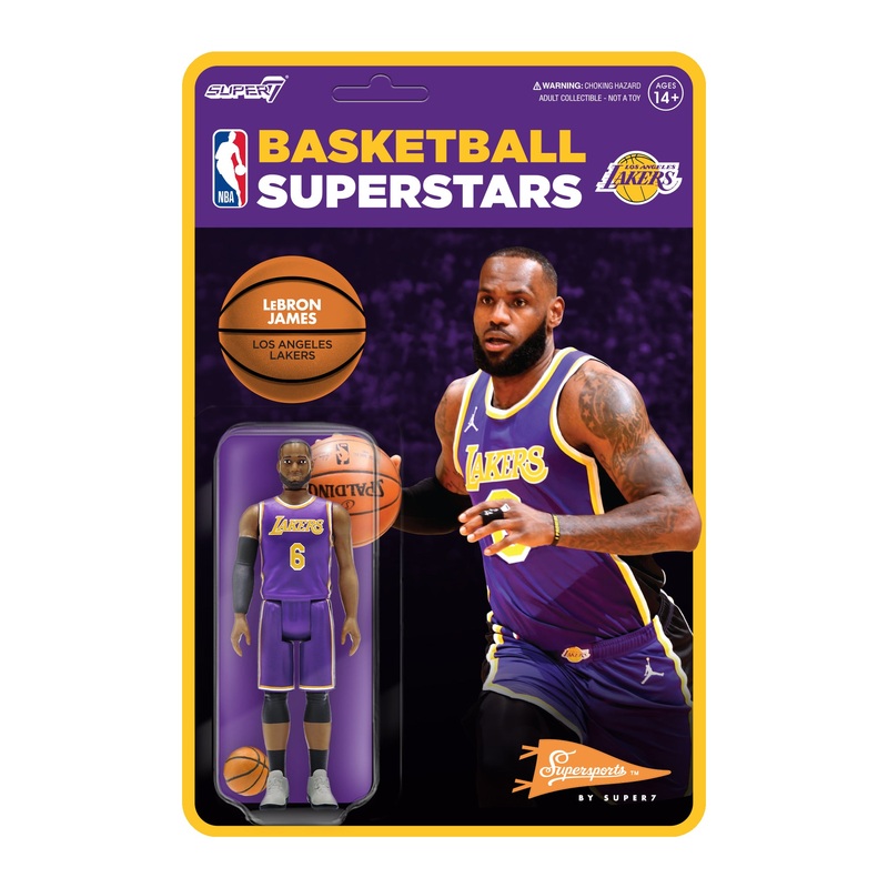 NBA Supersports Figure Wave 3 – LeBron James (Lakers) [Purple Statement]