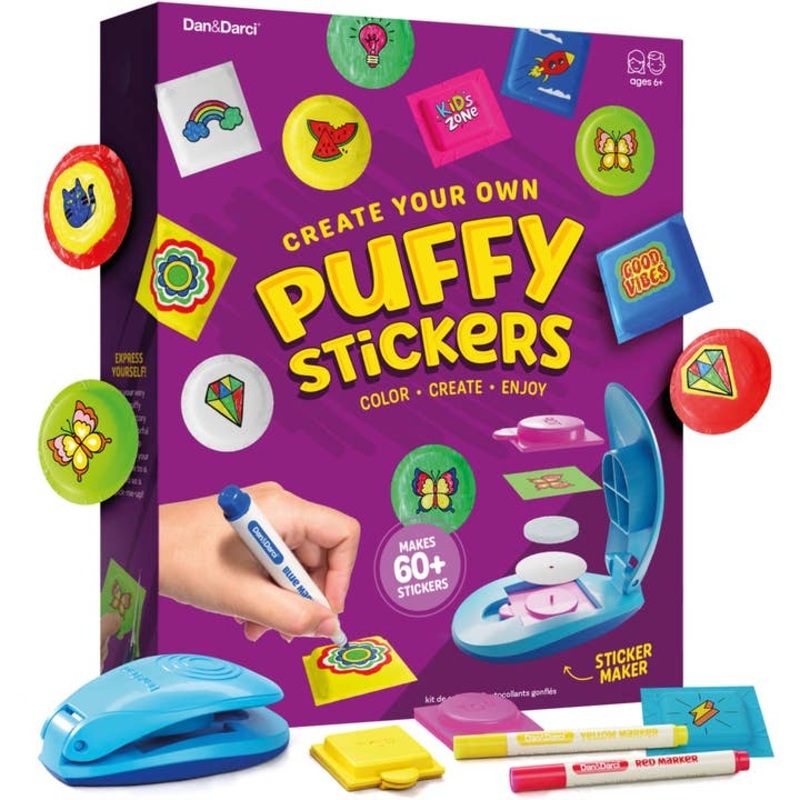 Puffy Sticker Maker Kit For Kids – Make Your Own 3D Stickers