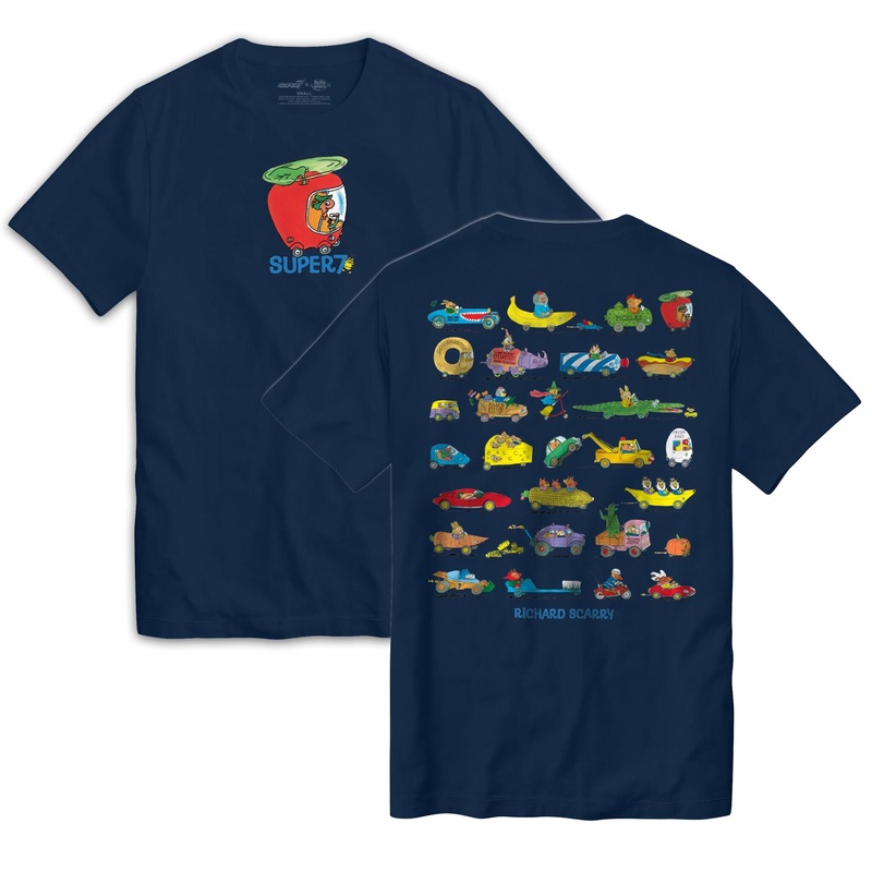 Richard Scarry Lowly Worm Apple Car Tshirt