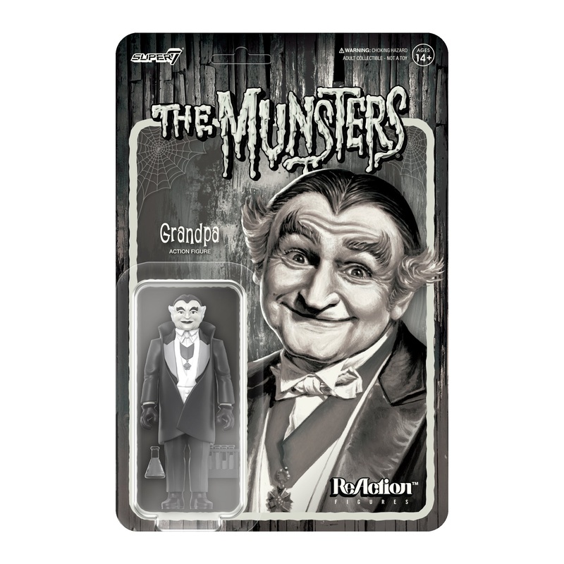 Munsters ReAction Figures Wave 2 – Grandpa (Grayscale)