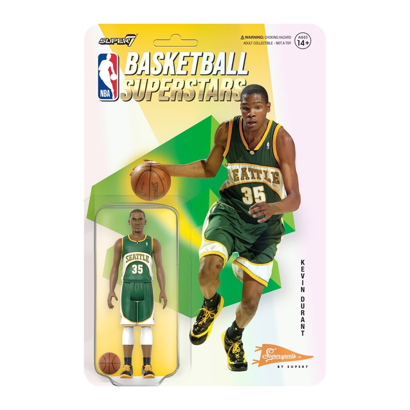 NBA Hardwood Classics ReAction W1 – Kevin Durant (Supersonics, Green & White)