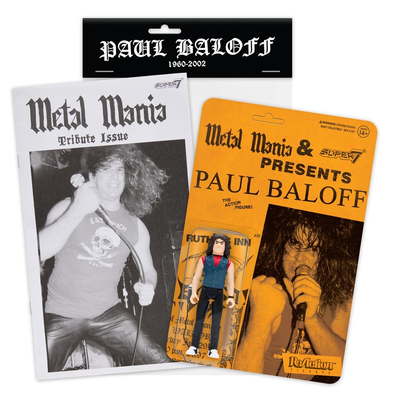 Paul Baloff ReAction Figure – Metal Mania Fanzine Bundle