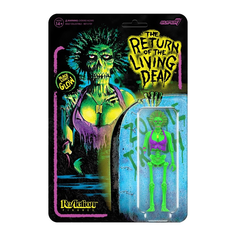 Return of the Living Dead ReAction Figures Wave 03 – Female Poster Zombie (Blacklight)