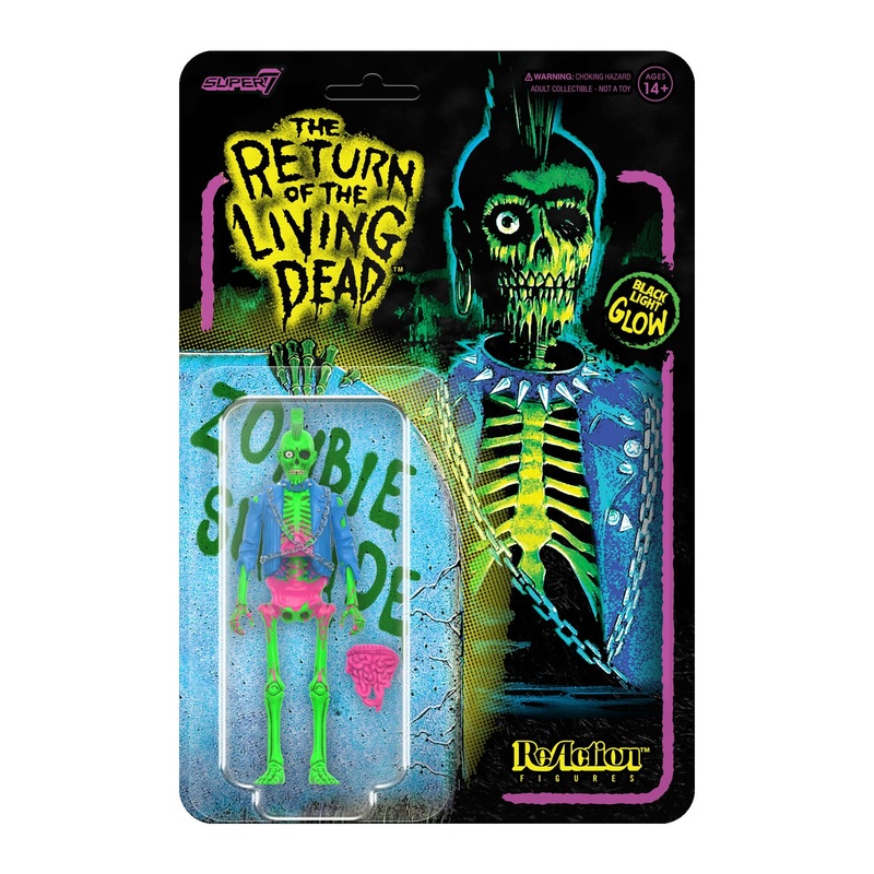 Return of the Living Dead ReAction Figures Wave 03 – Male Poster Zombie (Blacklight)
