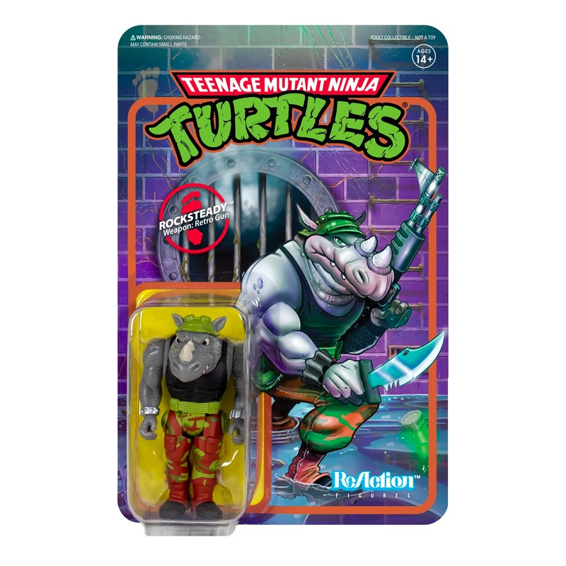 Teenage Mutant Ninja Turtles ReAction Figure – Rocksteady