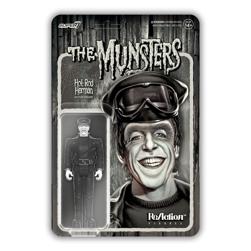 The Munsters ReAction Wave 3 – Hot Rod Herman (Grayscale)