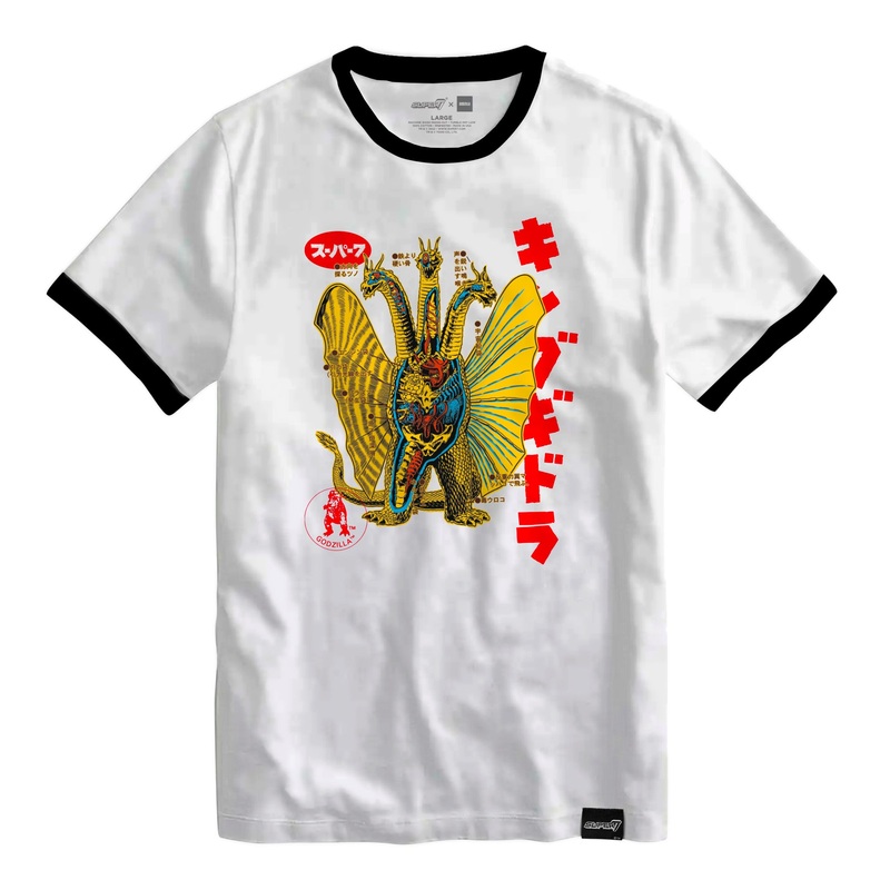 Toho T-Shirt – Anatomical King Ghidorah Ringer