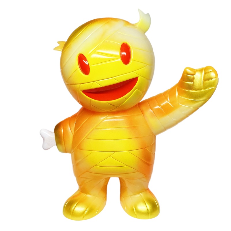 Japanese Vinyl – Mummy Boy (Glow-In-The-Dark Orange Swirl)
