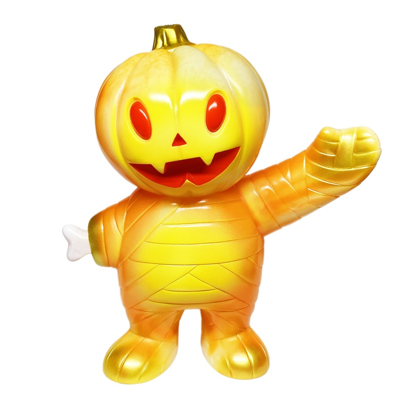 Japanese Vinyl – Pumpkin Boy (Glow-In-The-Dark Orange Swirl)