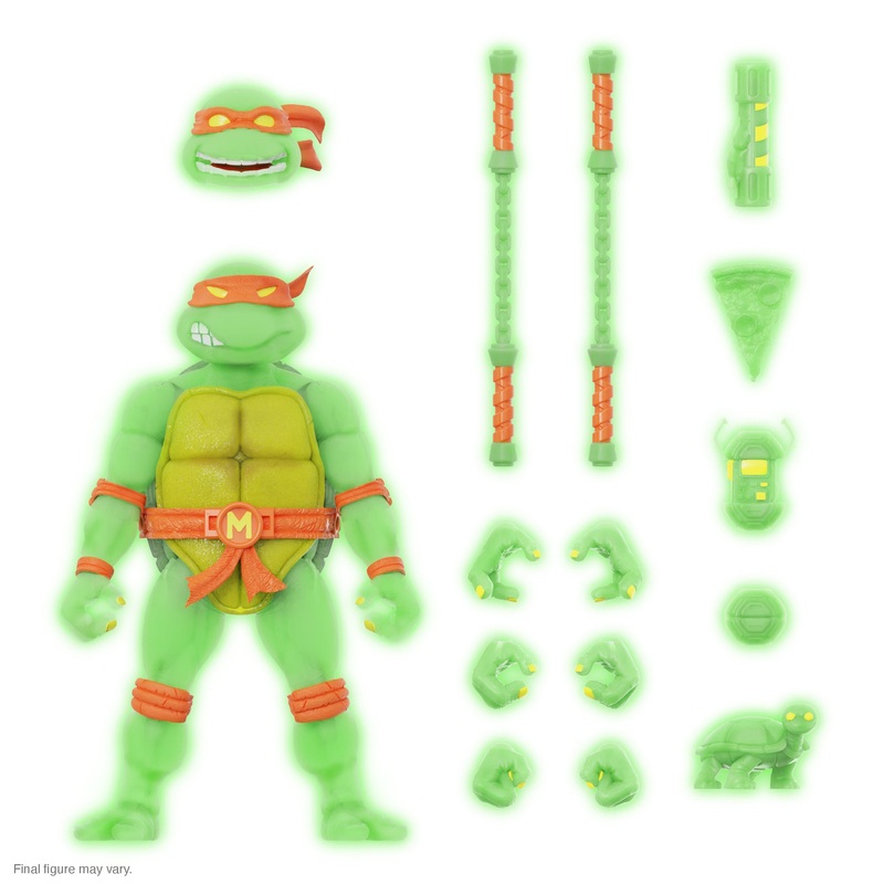 Teenage Mutant Ninja Turtles ULTIMATES! – Michelangelo [Mutagen Ooze Glow] (Pre-Order Exclusive)