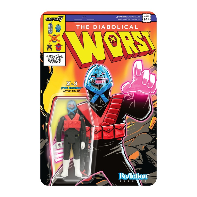 The Worst ReAction Figures Wave 05 (Mutant Team) – X3 (The Enigma)