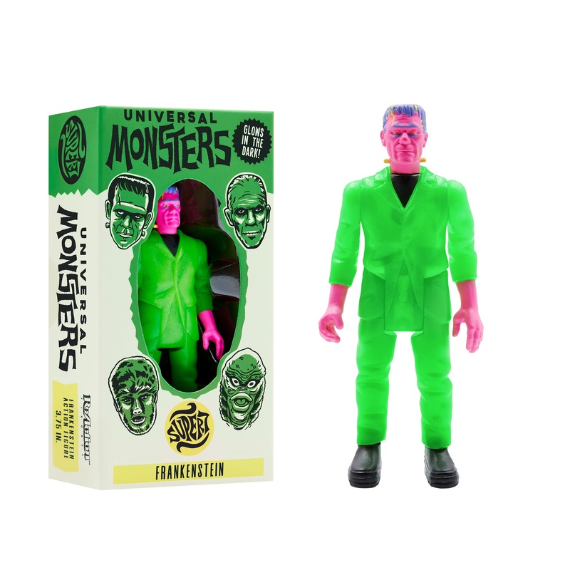 Universal Monsters ReAction Figure – Frankenstein (Glow-In-The-Dark Costume Colors)