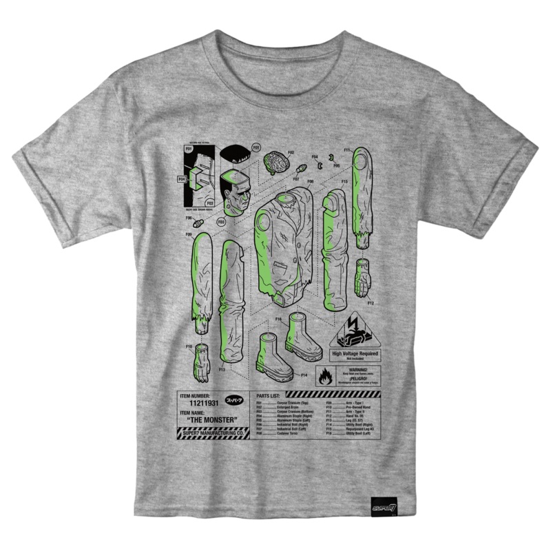 Universal Monsters T-Shirt – Frankenstein Instructions