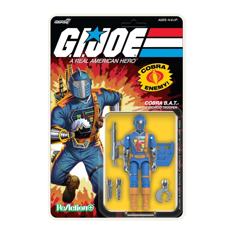 G.I. Joe ReAction+ Wave 01 – Cobra B.A.T. (Comic Blue)