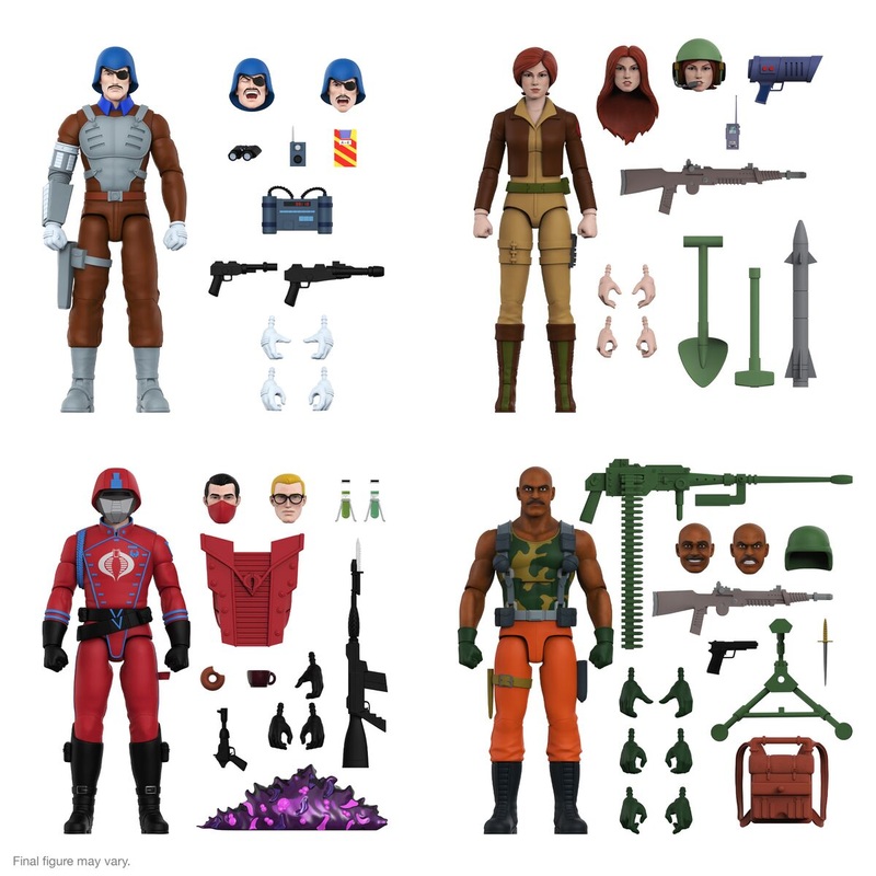 G.I. Joe ULTIMATES! Wave 5 – Cover Girl, Roadblock, Cobra Crimson Guard, & Major Bludd