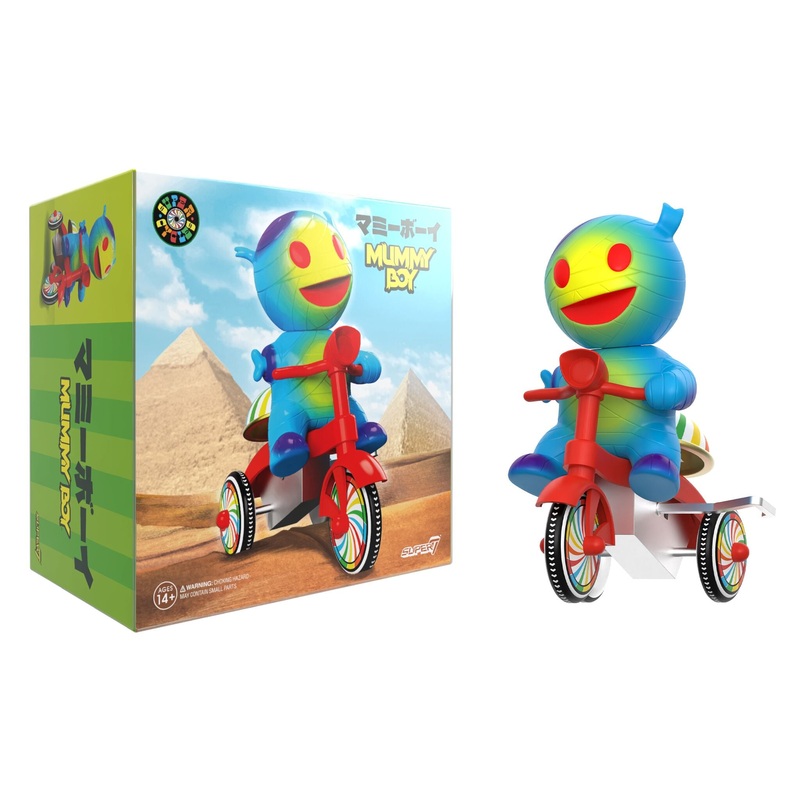 Super Cycles – Mummy Boy (Blue w/ Red Trike)