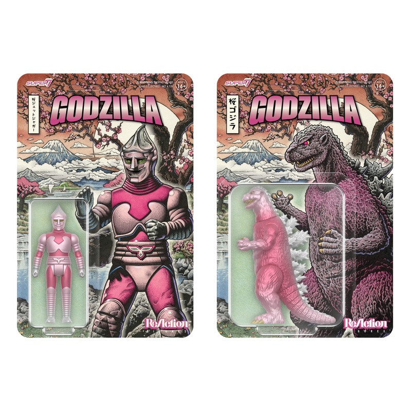Toho ReAction Figures – Godzilla ’54 & Jet Jaguar (Cherry Blossom Festival)