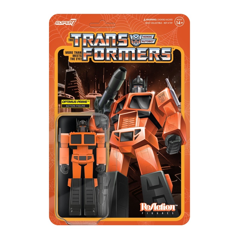Transformers ReAction Figure – Optimus Prime (Orange/Black)