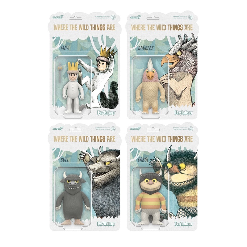 Where The Wild Things Are ReAction Figures Wave 01 – Max, Carol, Bull, & Douglas