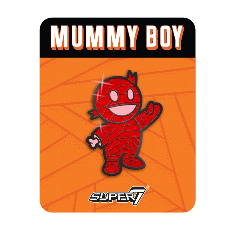 Mummy Boy Enamel Pin – Valentines Day (Red with Glitter)