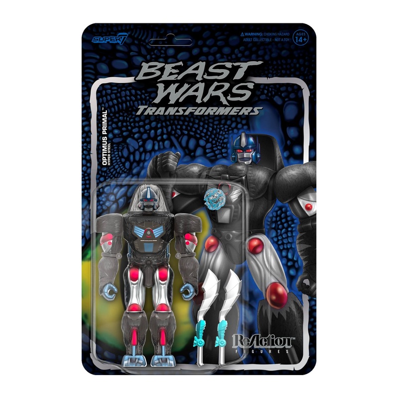 Transformers ReAction Wave 7 Beast Wars – Optimus Primal (Metallic)