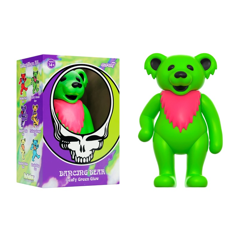 Grateful Dead ReAction Figure – Dancing Bear Glow (Leafy Green)