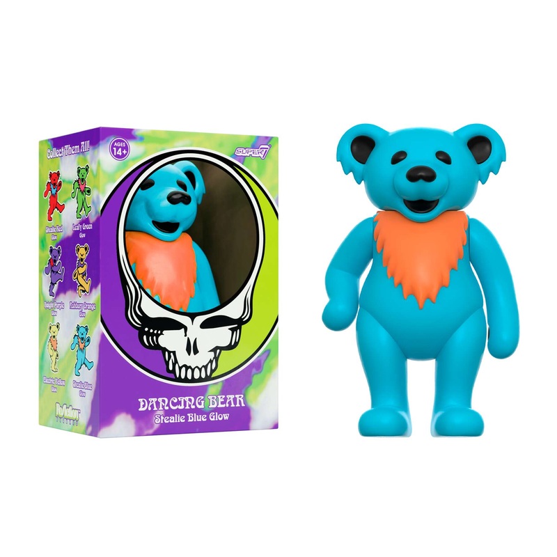 Grateful Dead ReAction Figure – Dancing Bear Glow (Stealie Blue)