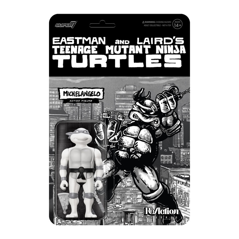 Teenage Mutant Ninja Turtles ReAction Figure Wave 9 – Michelangelo (Comic Greyscale)